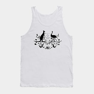 I live on stolen land black/white image Tank Top